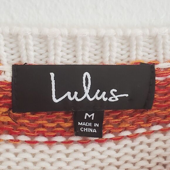 Lulus Charli Blue Striped Loose Knit Sweater Drop Shoulder Crewneck - Picture 9 of 12